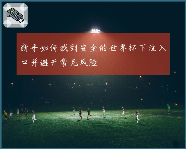 新手如何找到安全的世界杯下注入口并避开常见风险